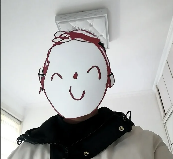 Синий архив Sensei забавная бумажная маска косплей реквизит в стиле аниме на