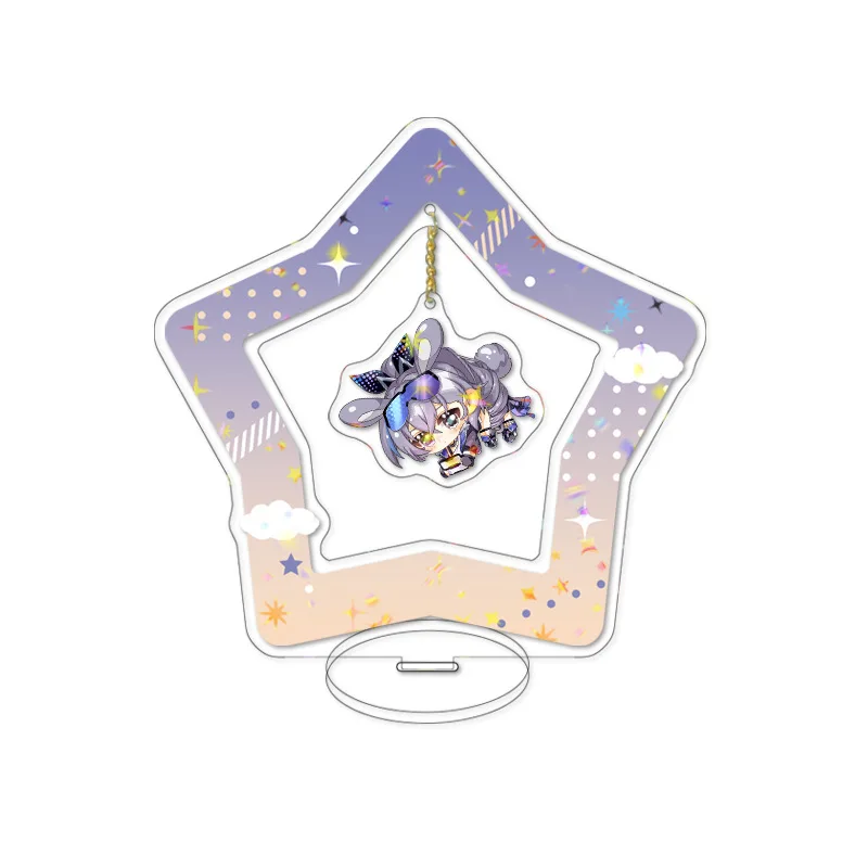 Hot Mobile Game Anime 16cm Height Honkai Star Rail Interlayer Star Laser Pendant Acrylic Standee No.1-No.30