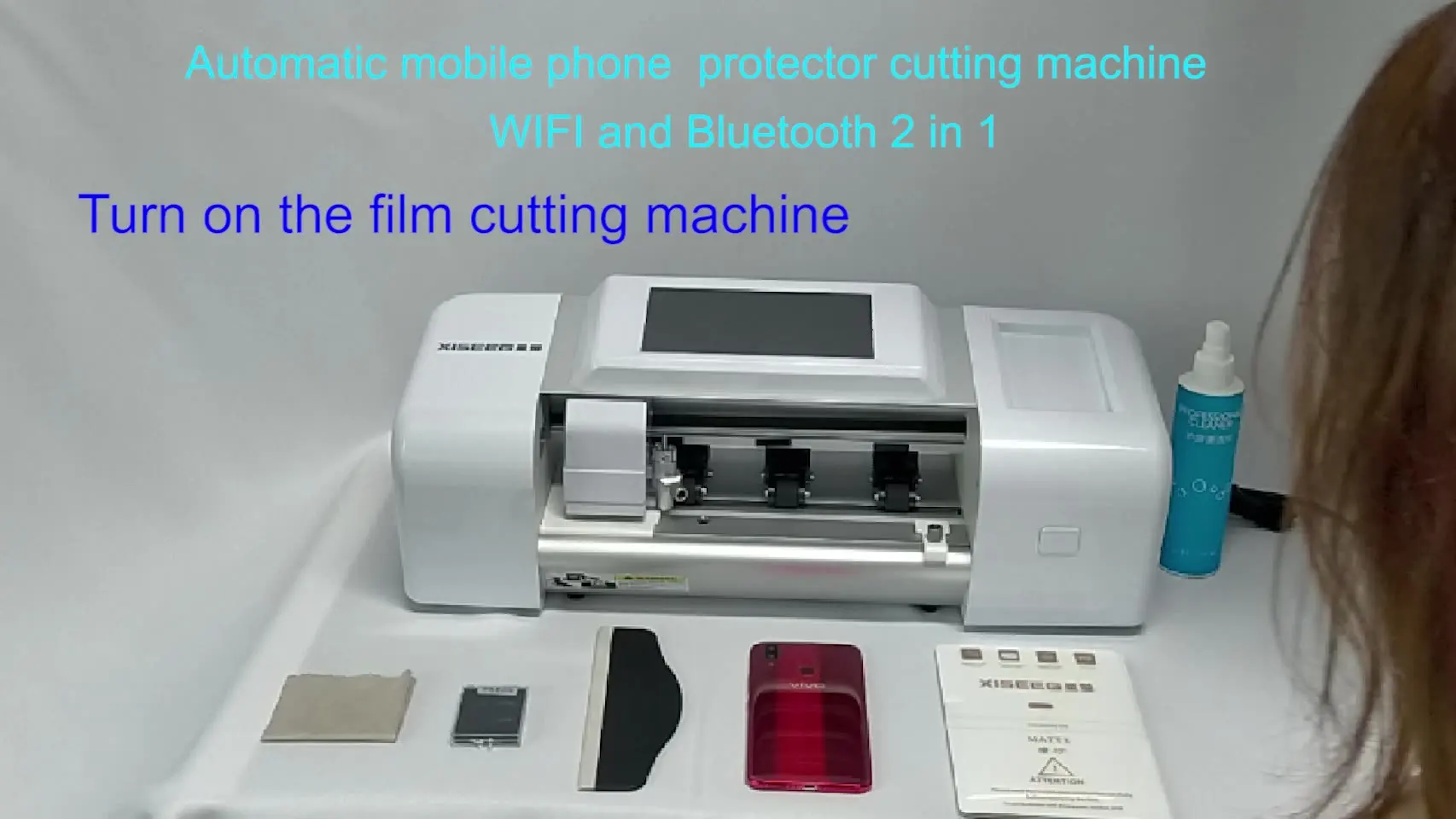 etiqueta protetora que imprime a maquina de corte esperta do telefone movel do filme