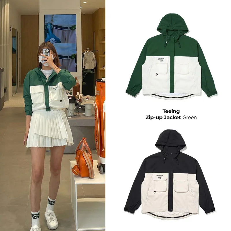

Women Light Jacket Outdoor Hooded Windbreaker Double layer windbreaker coat