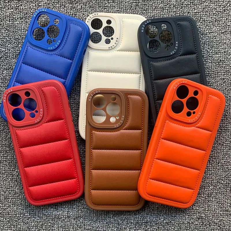 

Fashion injection, down jacket KOZLOV Phone Case For iphone 14 13 12 11 Pro Max X XR XSMAX 7 8 Plus SE TPU Case Cover