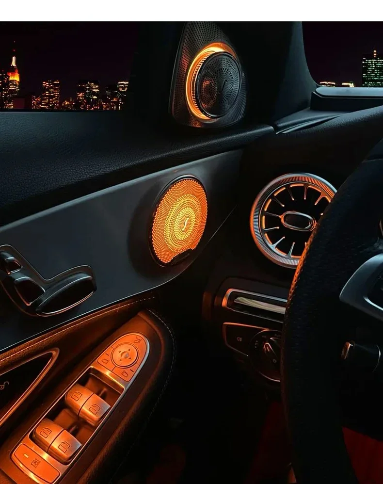 3/64 цветов для Мерседес-Benz окружающей среды светильник GLC Class Coupe W205 C43 C63 X253