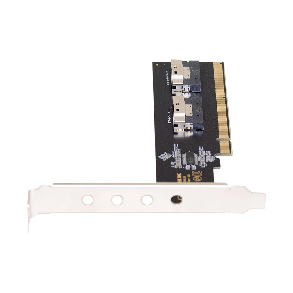 

Cablecc Dual Slimline SFF-8654 8X 4 NVME к PCIE Express 3,0 4,0 Raid Card VROC Raid0 Hyper Adapter