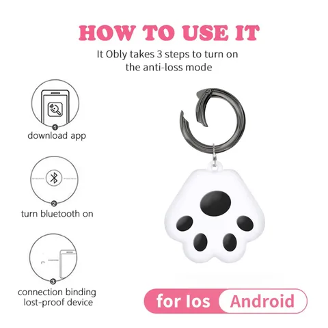 Портативный мини-локатор для отслеживания кошек и собак, скрытое устройство слежения Gps для детей, Bluetooth 5,2, ожерелье для отслеживания мобильных ключей