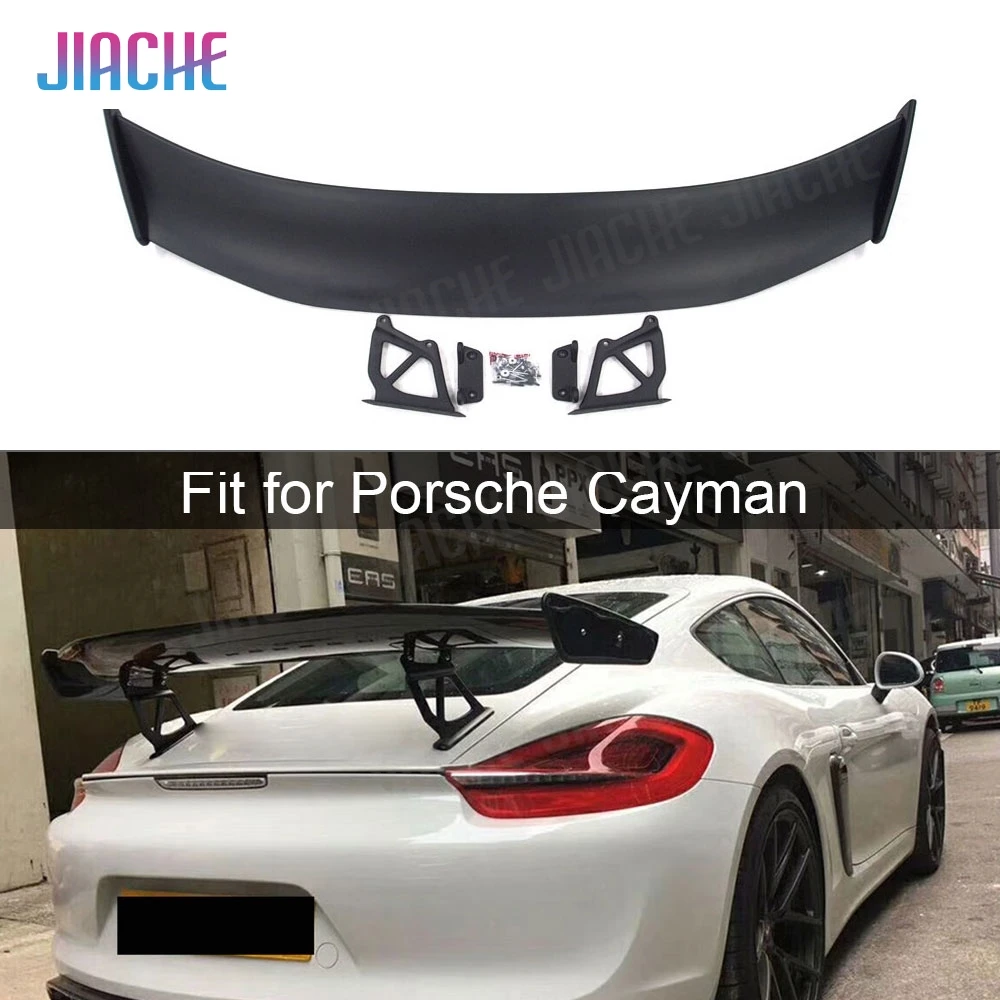 Задний спойлер из углеродного волокна гоночные крылья GT для Porsche Cayman 981 986 987 718 GT4