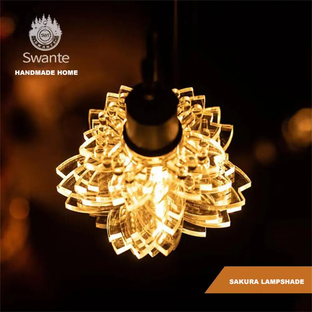 

Swante Outdoor Camping Lamp Small Stick Lampshade Snowflake LED Light For Home Hanging Garland Christmas Tree Decoration Light