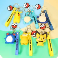 takara tomy pokemon pikachu psyduck umbreon figure keychain cartoon bag pendant children christmas birthday kids collection gift