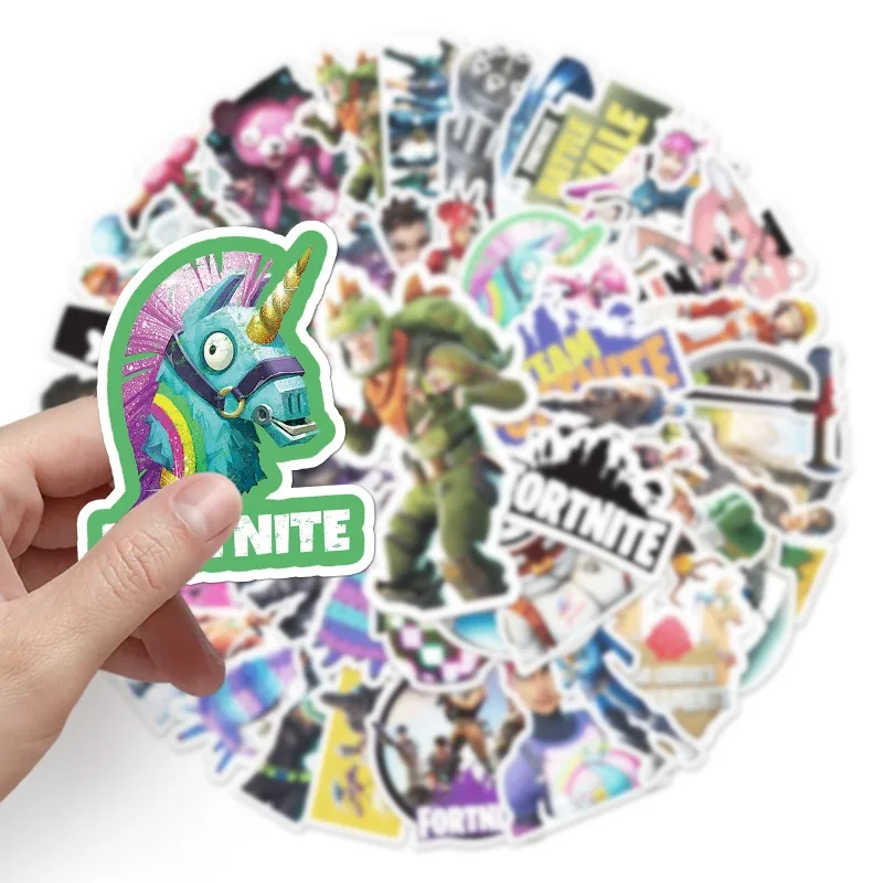 50 наклеек Fortnite для игр, декора, DIY-проектов, украшения скейтбордов, ноутбуков, багажа, бутылок для воды, блокнотов, а также для вечеринок (art.: 3920db7e538f4) - 3920db7e538f4