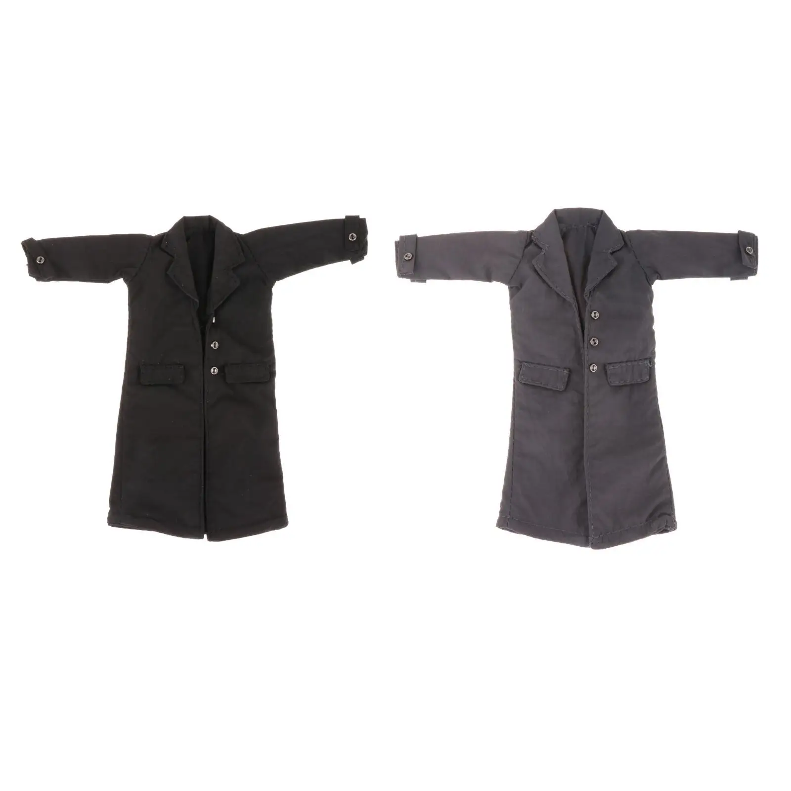 

1:12 Scale Miniature Trench Coat Overcoat for 6'' Action Figures Costume