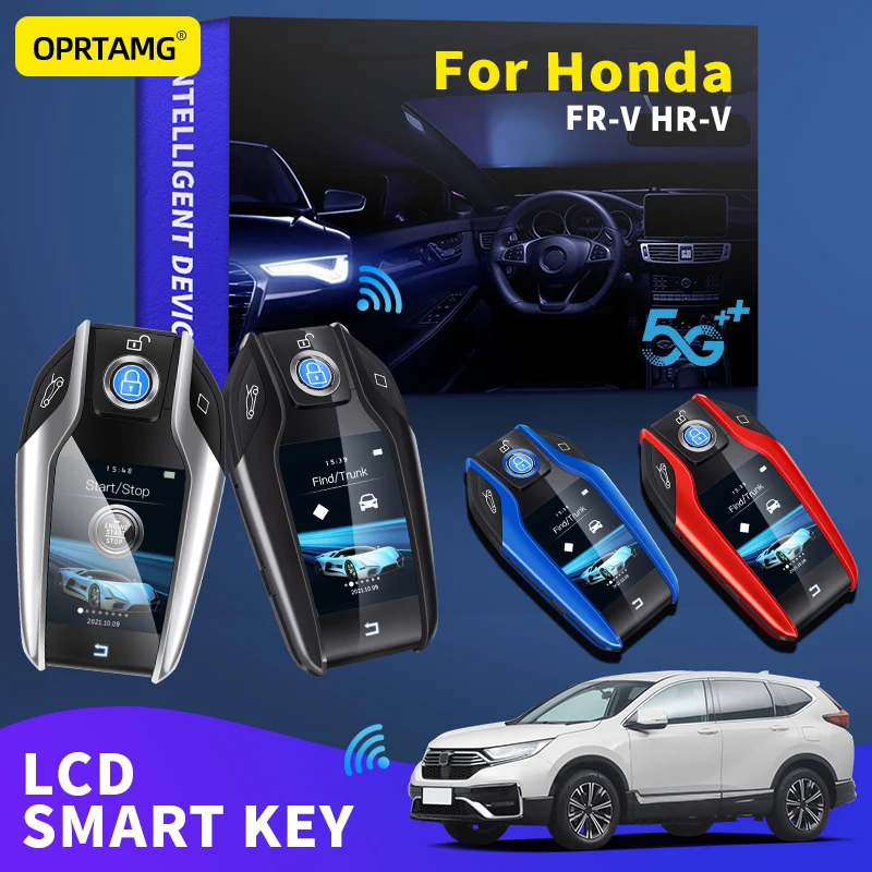 

OPRTAMG для Honda FR-V HR-V 2010 2011 2012 2013 2014 2016 2017 2018 2019 2020 2021 2022 модифицированный ЖК-экран Smart Car Key