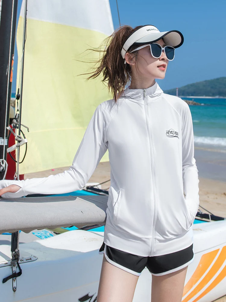 Женская одежда для дайвинга с длинным рукавом защита от солнца быстрое похудение