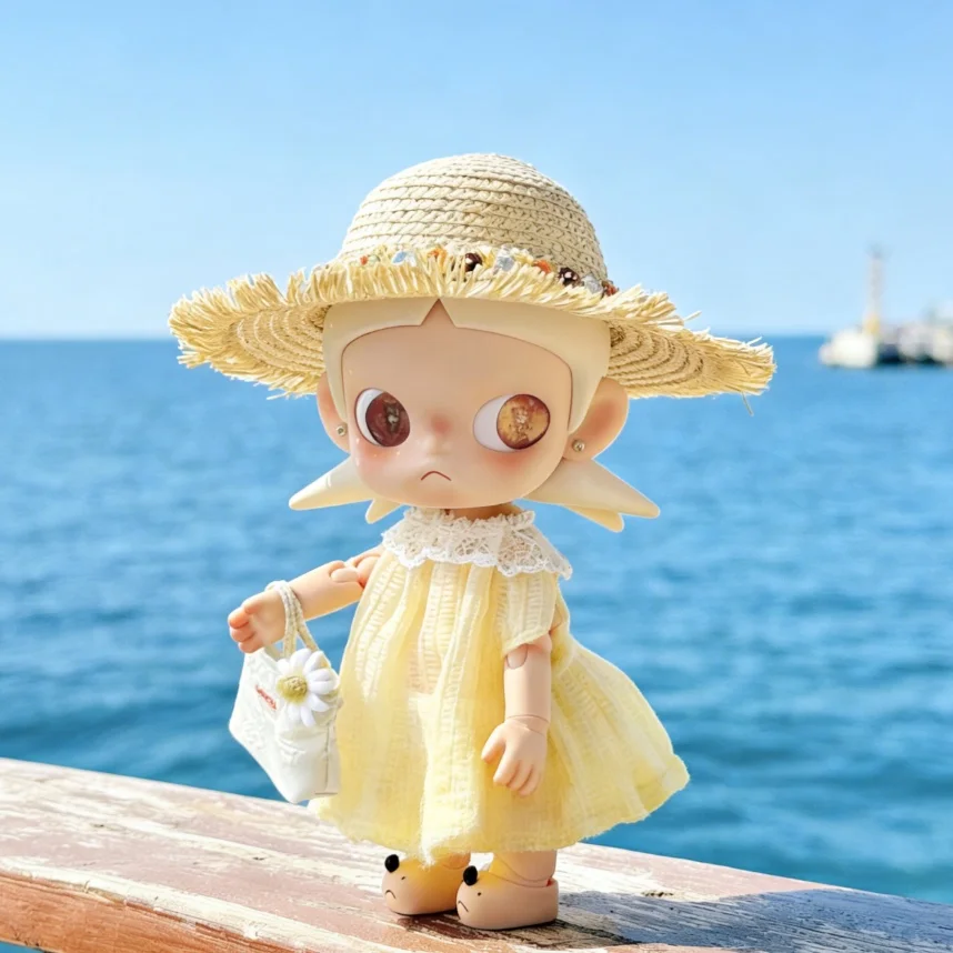 Фото Для кукол Zsiga 1/6 BJD Blythe: пляжное платье, сумка, аксессуары, летний наряд для куклы в стиле отпуска №1