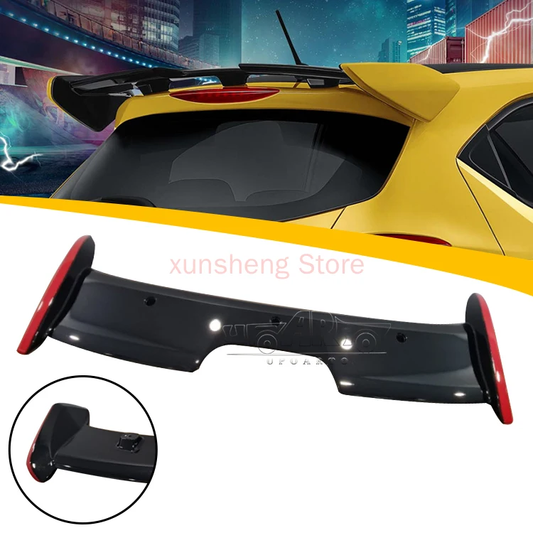 

Excellent Fitment Exterior Accessories ABS Plastic Carbon Fiber Gen 5 Universal Car Rear Hatch Spoiler Wing For Hatch Back Cars