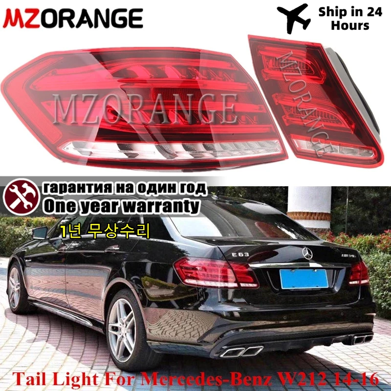 Фонари задние для Mercedes-Benz E Class W212 E350 E300 E250 E63 2014-2016 седан, прямая замена автомобильной лампы, инструменты для сборки Фонари задние для Mercedes-Benz E Class W212 E350 E300 E250 E63 2014-2016 седан, прямая замена автомобильной лампы, инструменты для сборки
