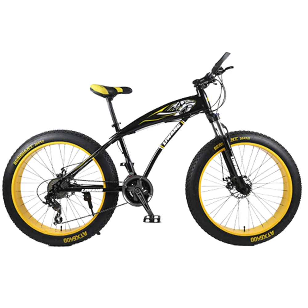 

24/27 Speed Bicycle 26 Inch Snowfield Bike Damping Front Fork High Carbon Steel Cycling Adult Sensitive Dual Disc Brake
