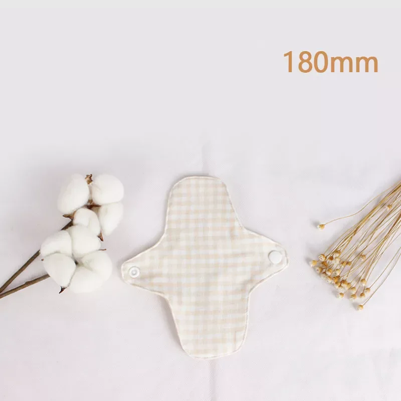 

Новинка, менструальные тканевые подкладки, органические хлопковые подкладки для женщин, ежемесячная Женская гигиена, 180 мм, бесплатная дост...