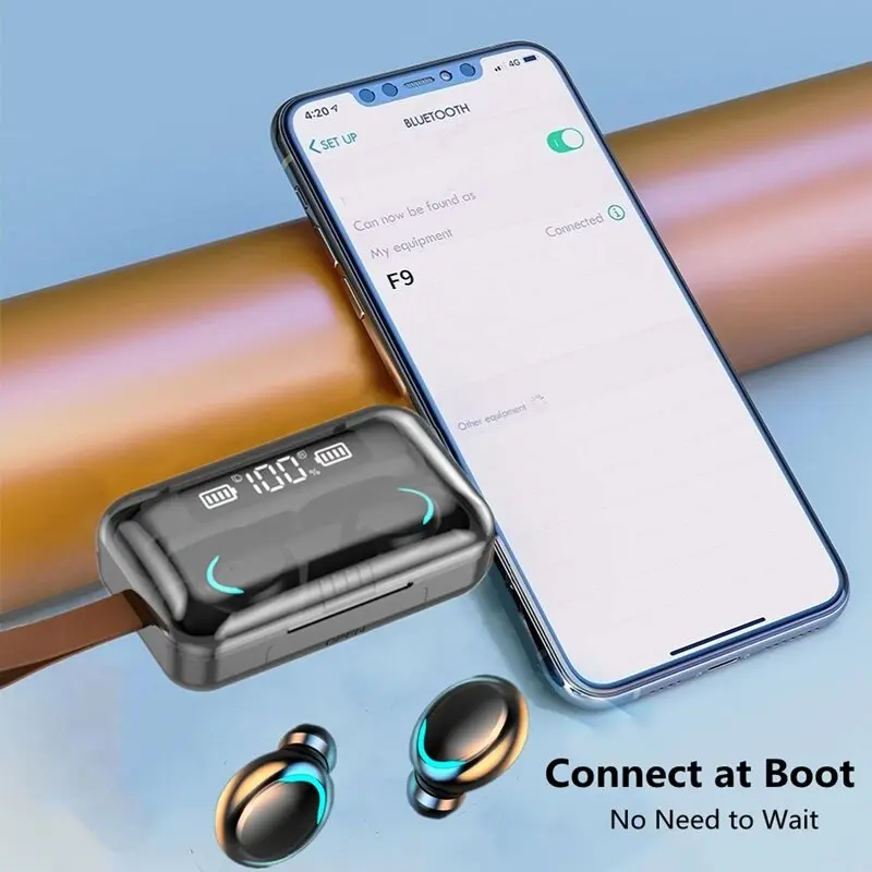 2024 TWS HiFi стерео беспроводные игровые наушники с подключением Bluetooth и внешним