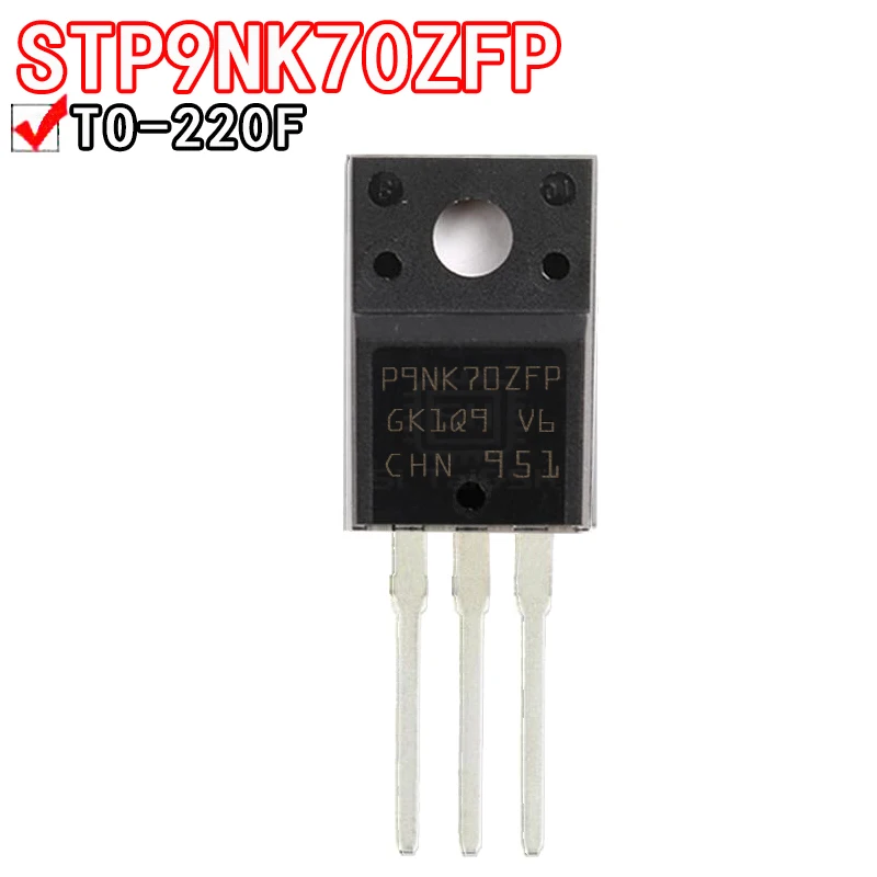 10 шт STP9NK70ZFP TO-220F P9NK70ZFP STP9NK70 STP9NK65ZFP P9NK65ZFP STP9NK60ZFP P9NK60ZFP STP9NK50ZFP P9NK50ZFP STP8NK80ZFP