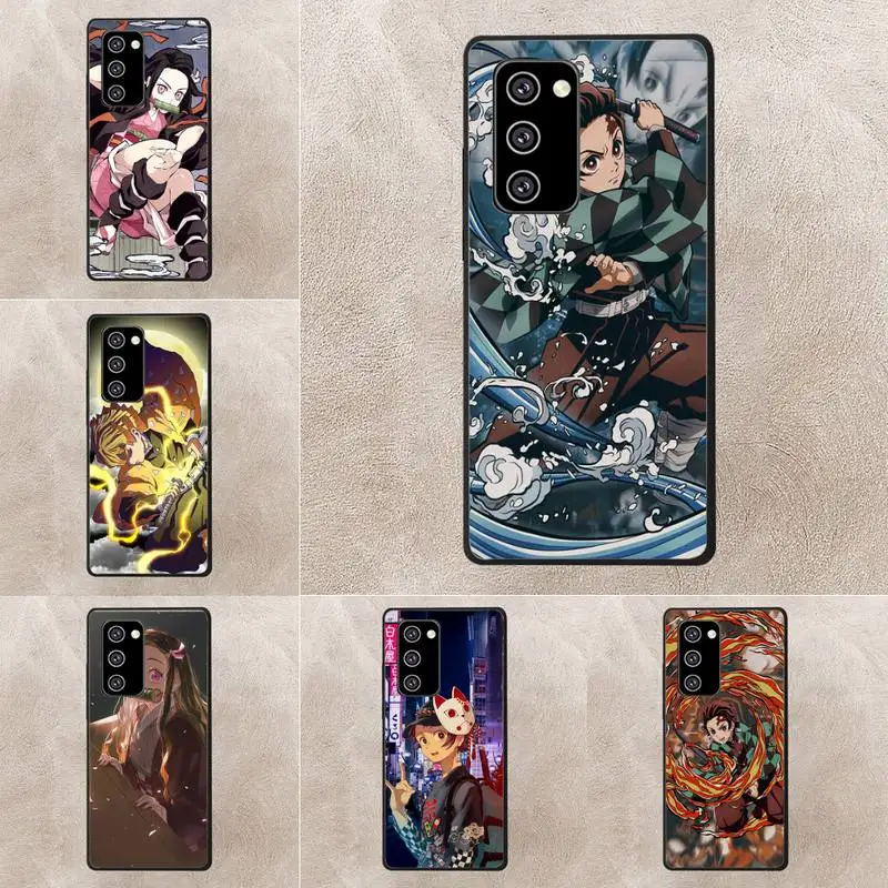 

Demon Slayer Phone Case For Oppo Reno Realme C3 6Pro Cover For Vivo Y91C Y17 Y19 Funda Capa