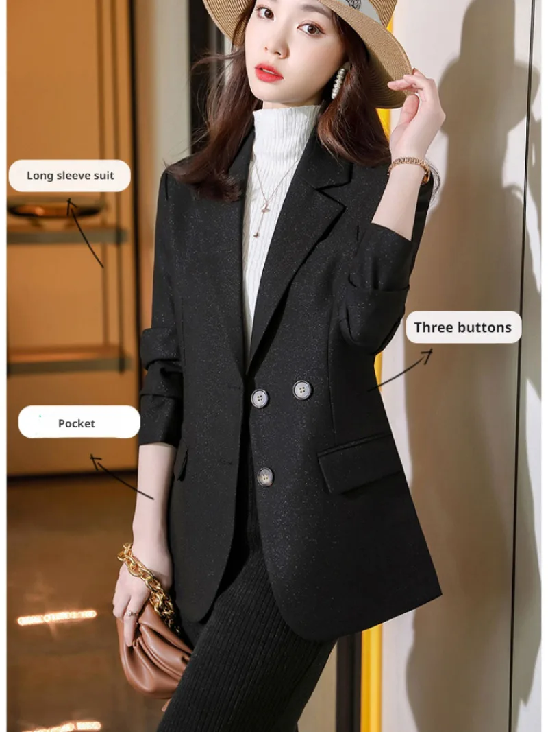 Женское официальное пальто блейзер на пуговицах сзади