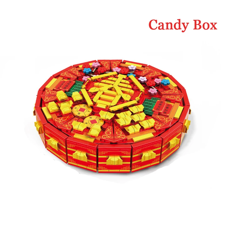 

1184pcs Creative DIY Candy Box Building Blocks Assembly Storage Box Bricks Educational Toys for Children Kids New Year Gifts