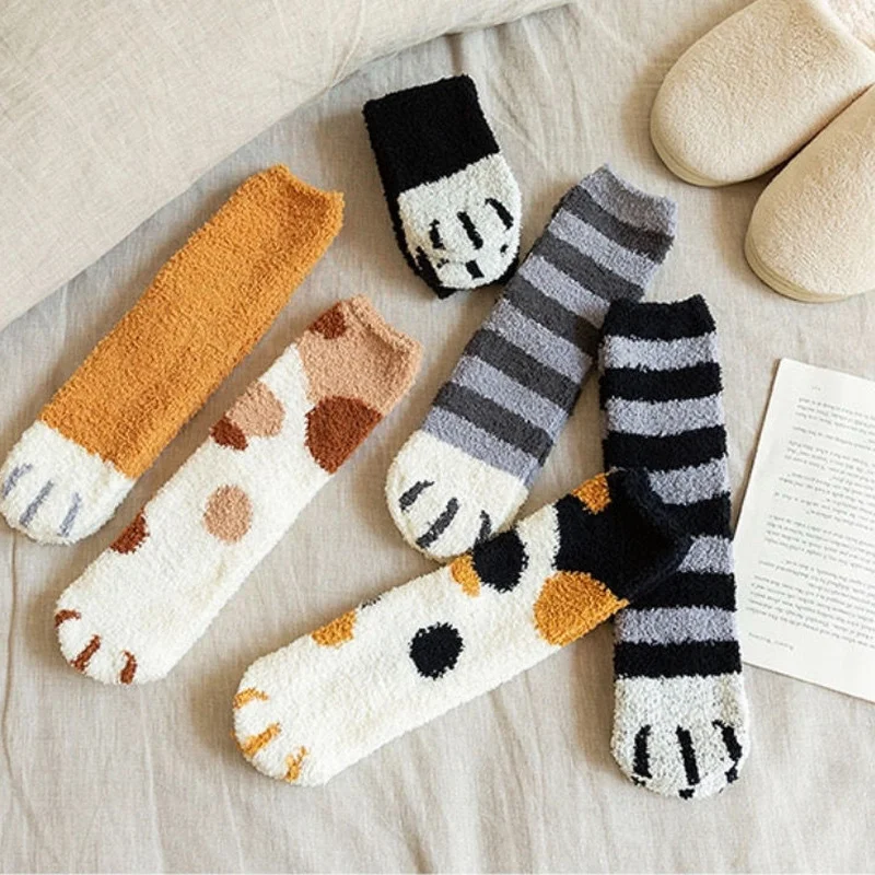 Носки Женские уютные зимние кавайные чулочно-носочные изделия стильные