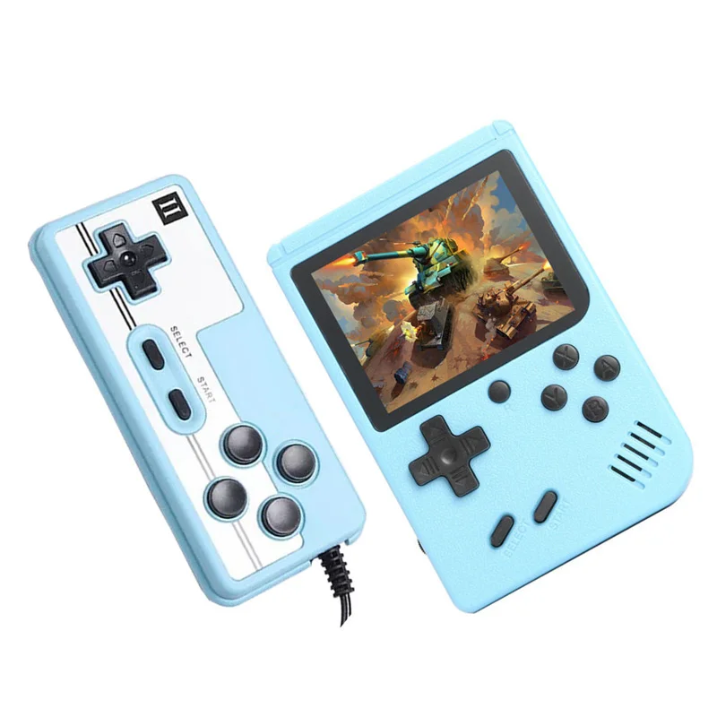 

CZT 3.0 inch video retro game console two-player 800 games portable handheld game device fashion macaron AV-OUT TV output gift
