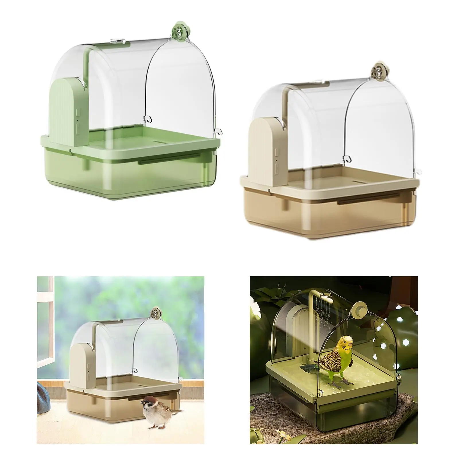 Автоматическая Ванна Для Птиц Попугаев И Маленьких Многофункциональная Купания