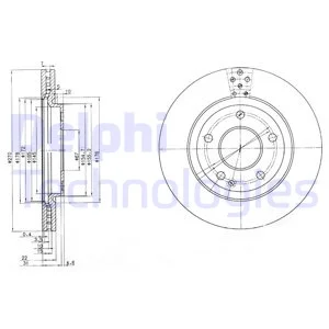 

DELPHI BG3709 DISK ON 02 VANEO (414)