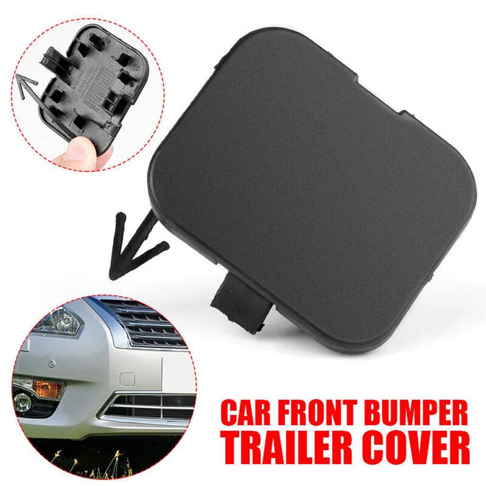 

Cap Cover Tow Hook Cover 622A0-3TA0A ABS Accessories Black Bumper Fittings For Nissan Altima 2013-2015 Brand New