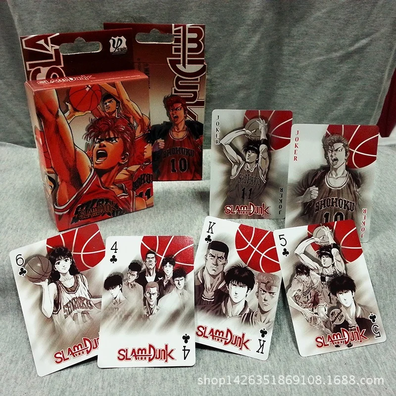 

SLAM DUNK Anime Poker Cards Game Board Game kids Sakuragi Hanamichi Comics Character Collection Playing Cards Kaede Rukawa