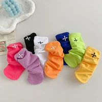 breathable simple silk harajuku lolita jk korean style hosiery mddle tube socks women socks candy color