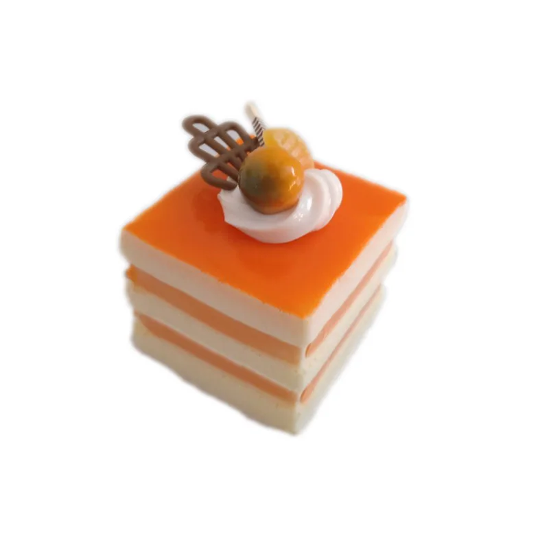 5×5×5.5cm Simulation PU Square Fruit Sandwich Cake for Dessert Shop Promotion Sample Shooting Supplies Accessory Fake Food | Дом и сад