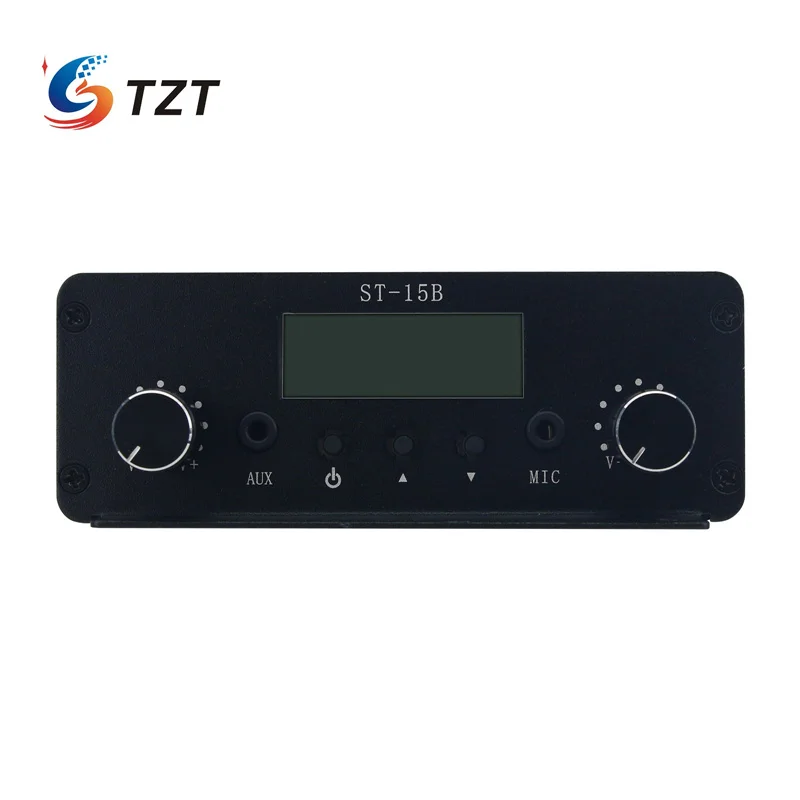 Фото TZT ST-15B V3 76МГц-108МГц/76МГц-113МГц 15Вт Стереоусилитель FM-трансмиттер с аудио- и микрофонным входом (интерфейс BNC/TNC) №2