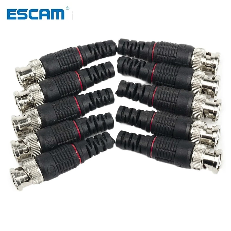

ESCAM 10pcs cctv connector BNC adaptor ,50ohms 75ohms BNC connector