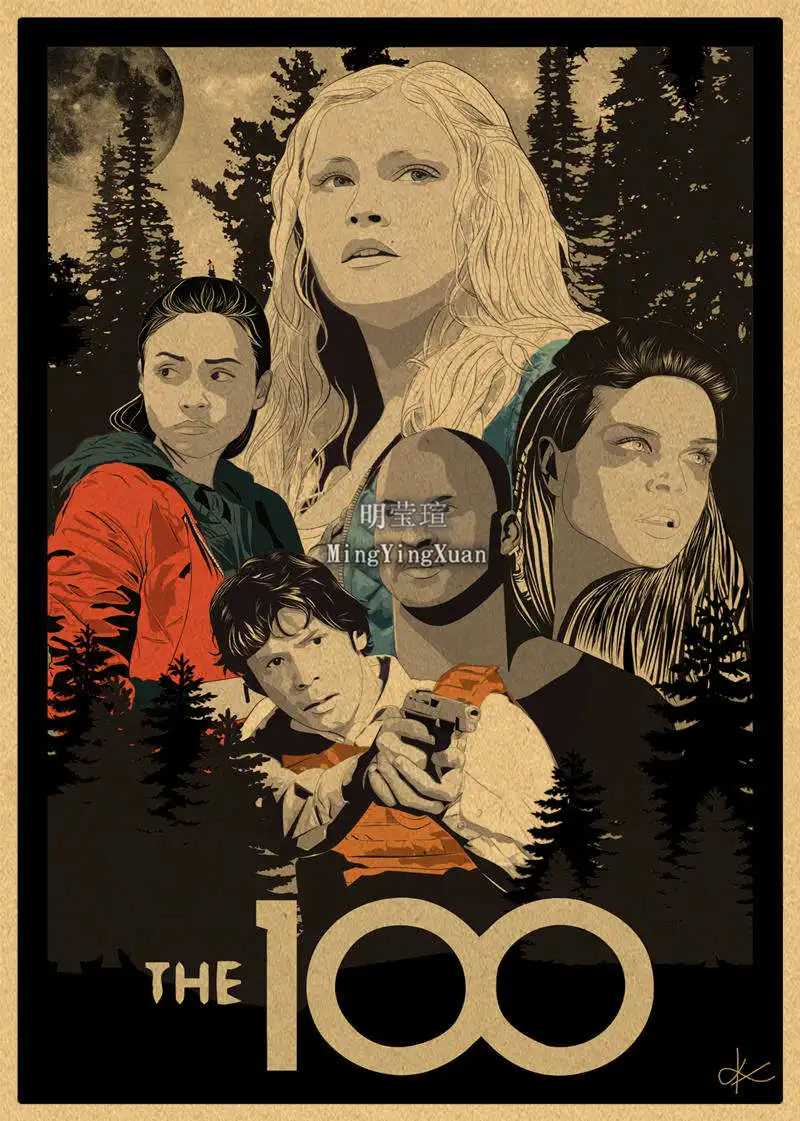 

Настенный декор "The 100" из крафт-бумаги