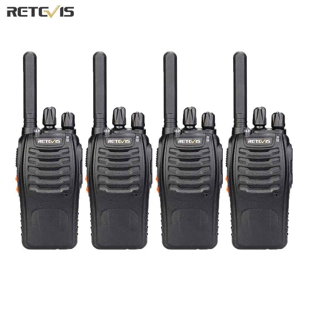 pmr radio walkie talkie 4pcs retevis h777 plus pmr446 h777 frs two way radio usb charger portable walkie talkies for hunting free global shipping