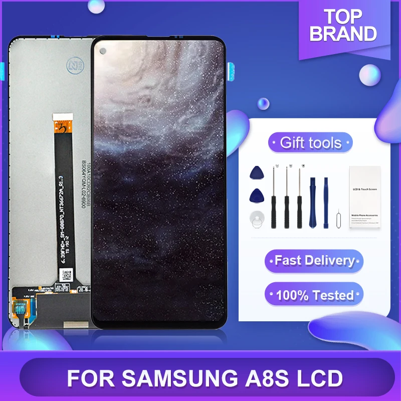 

1 шт. OLED 6,4 дюйма для Samsung Galaxy A9 Pro 2019 ЖК A8S дисплей с сенсорным экраном дигитайзер G8870 G887F в сборе с инструментами