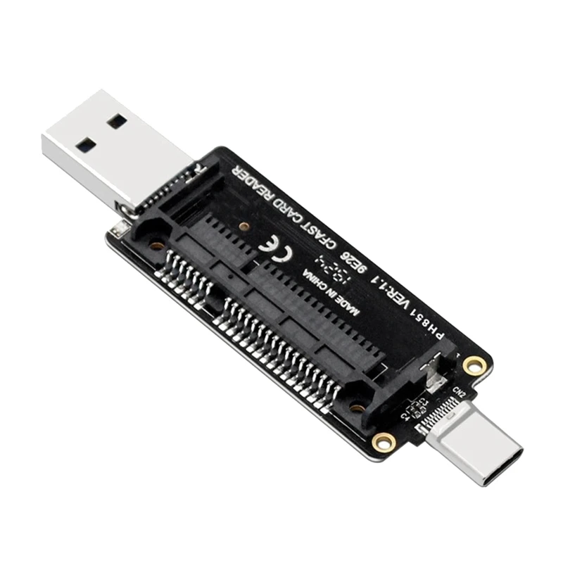 

USB 3.1 кардридер Type A + C, 1 шт.