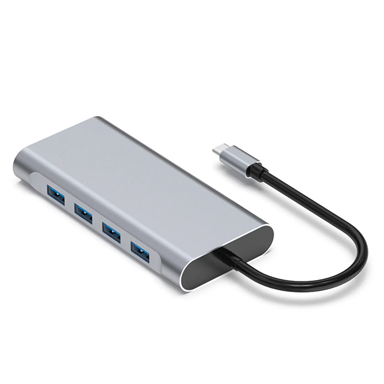 

3.5mm 4K Laptop Adaptor Office Docking Station USB Hub 11 In 1 PD Charger USB3.0 Audio VGA Data Transfer Compatible For Macbook