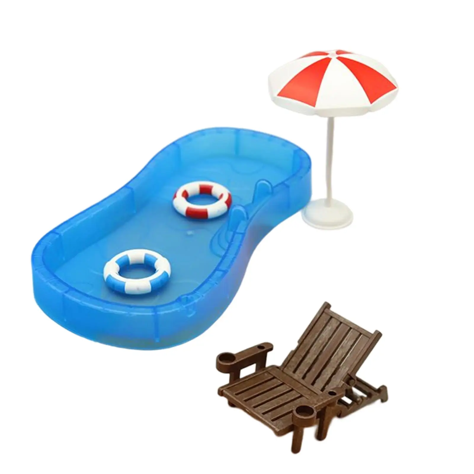 

Simulated Miniature Fairy Garden Swimming Pool Accessories Kit Accessory DIY