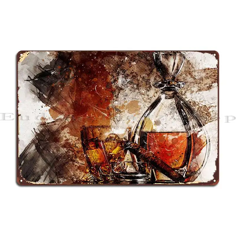 

Картина маслом виски, металлическая табличка, украшение для клуба, Настенный декор, дизайн клуба, жестяной плакат