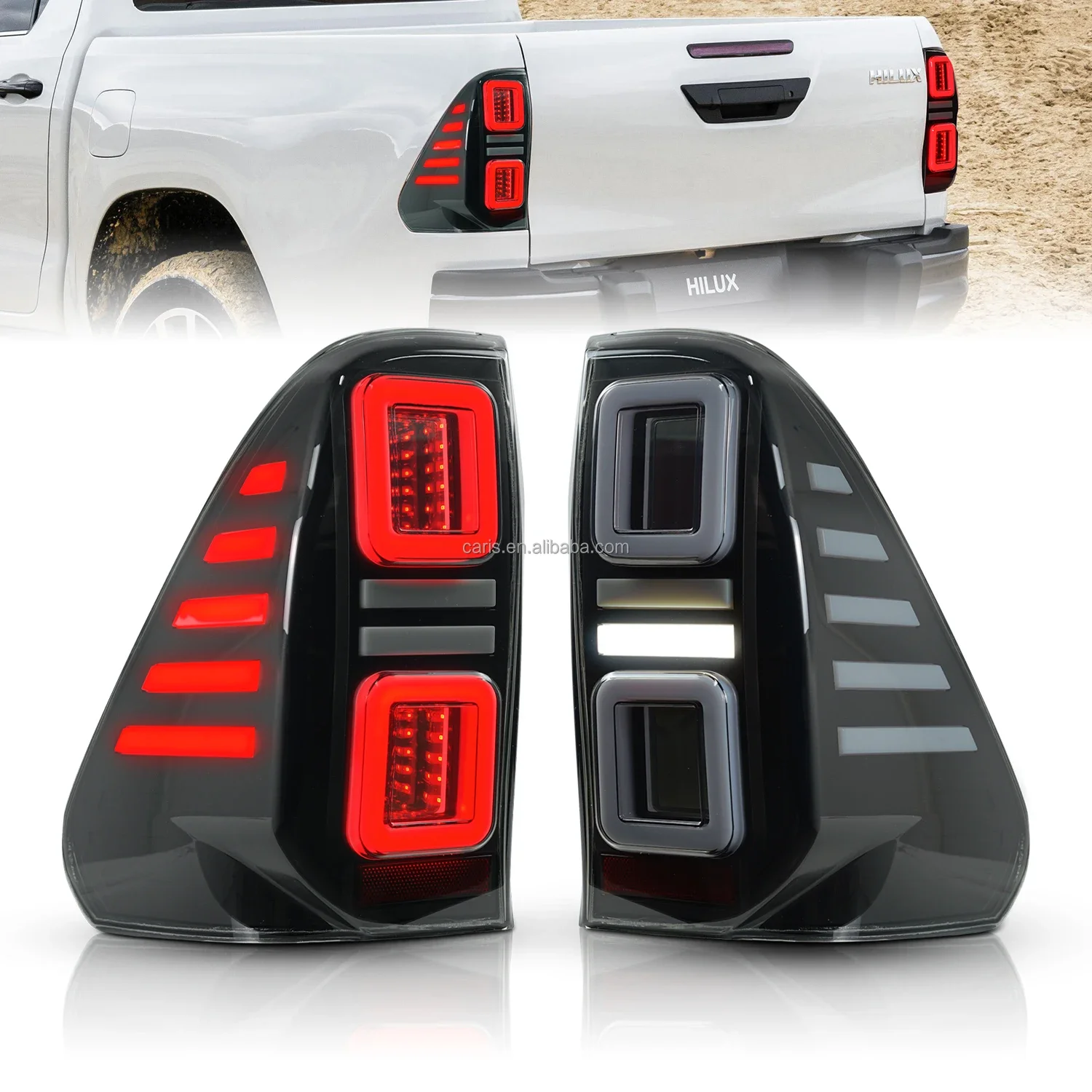 Archaisches Enrique Design LED-R almalicht Hilux Rücklicht 2015-2022 mit dynamischem Blinker для