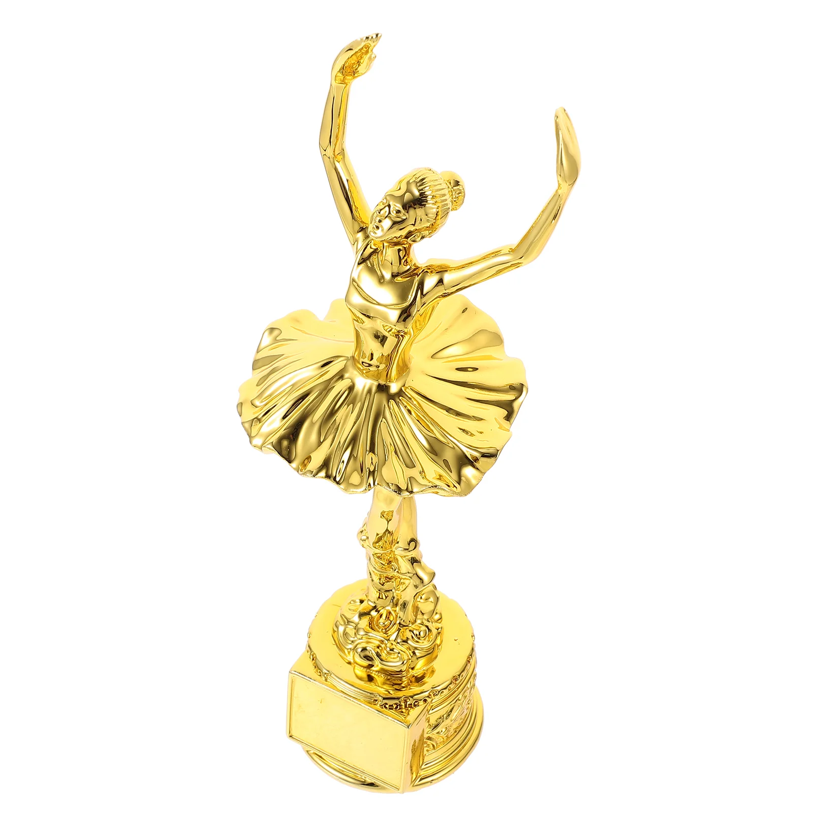 

Gold Trophy Dancing Lady Shaped Decorative Cup Award Trophies Kindergarten Competition