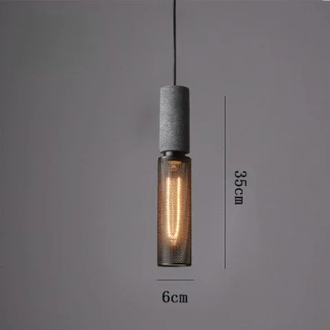 

Винтажные подвесные светильники из бетона