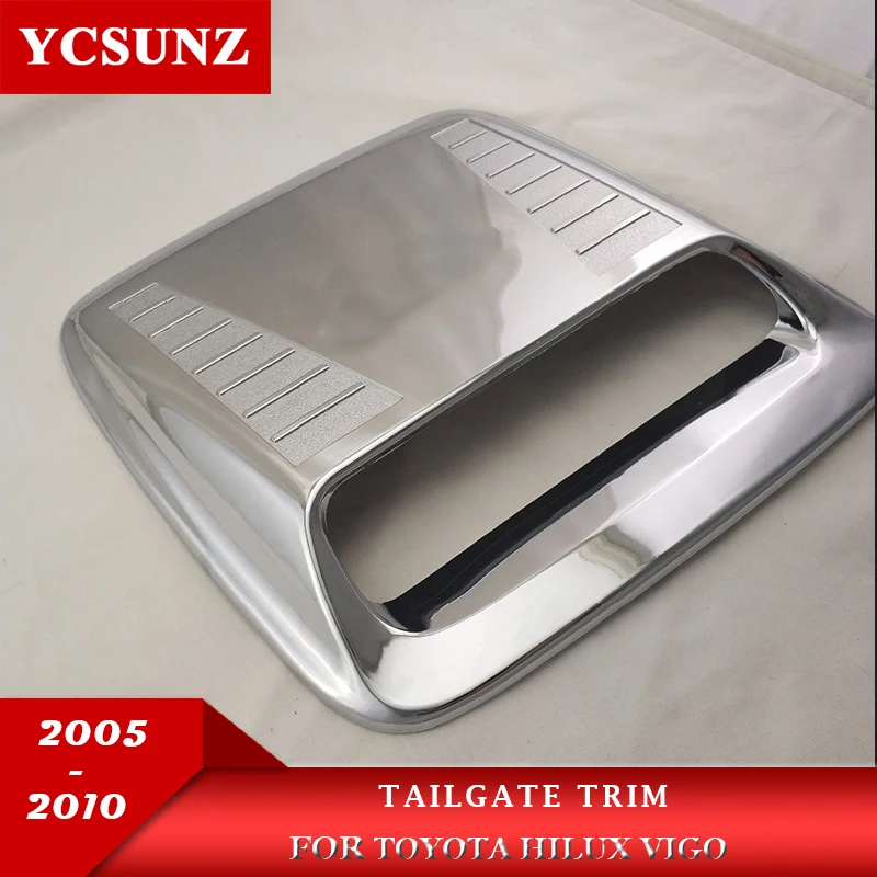 

Car Accessories Chrome Bonnet Hood Scoop Vent Cover For Toyota Hilux VIGO 2005 2006 2007 2008 2009 2010 double cabin