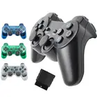Беспроводной контроллер для Ps2, прозрачный цветной беспроводной bluetooth-контроллер, геймпад 2,4G, вибрация для Plastation 2 ps2, джойстик