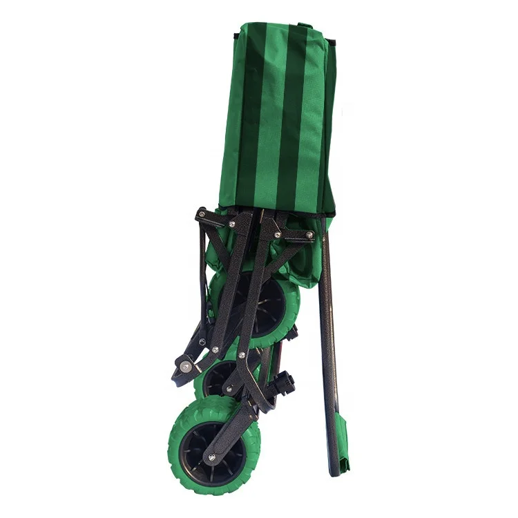 

Folded Beach Garden Tool Collapsible stroller Multipurpose 4 Wheels Baby Kids Trolley Hand Cart Folding Wagon