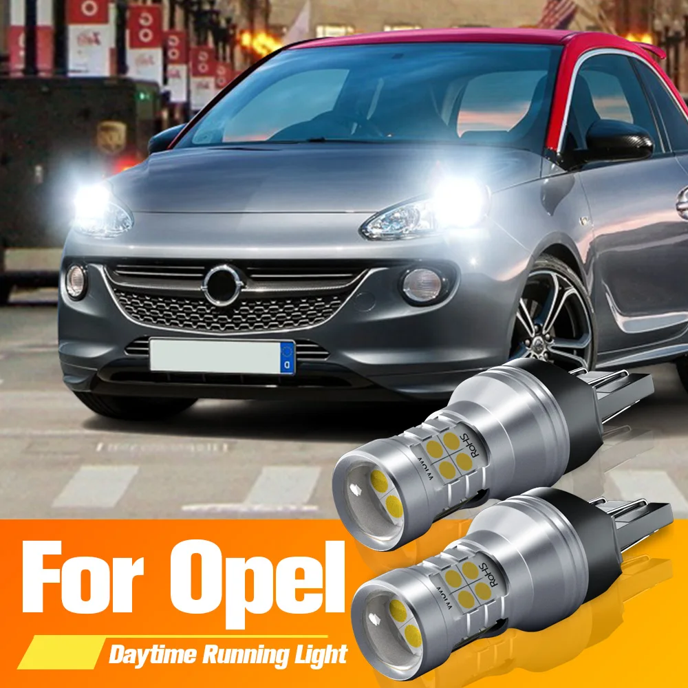 Светодиодные дневные ходосветильник 2 шт. DRL W21/5W 7443 Canbus для Opel Cascada Insignia Corsa D Astra J