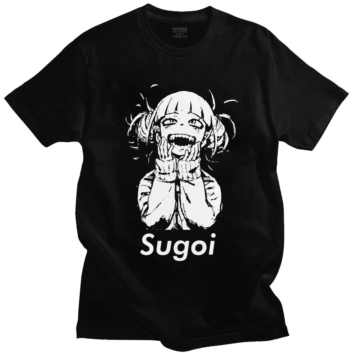 Модная химико Тога Sugoi мужская футболка с коротким рукавом моя геройская